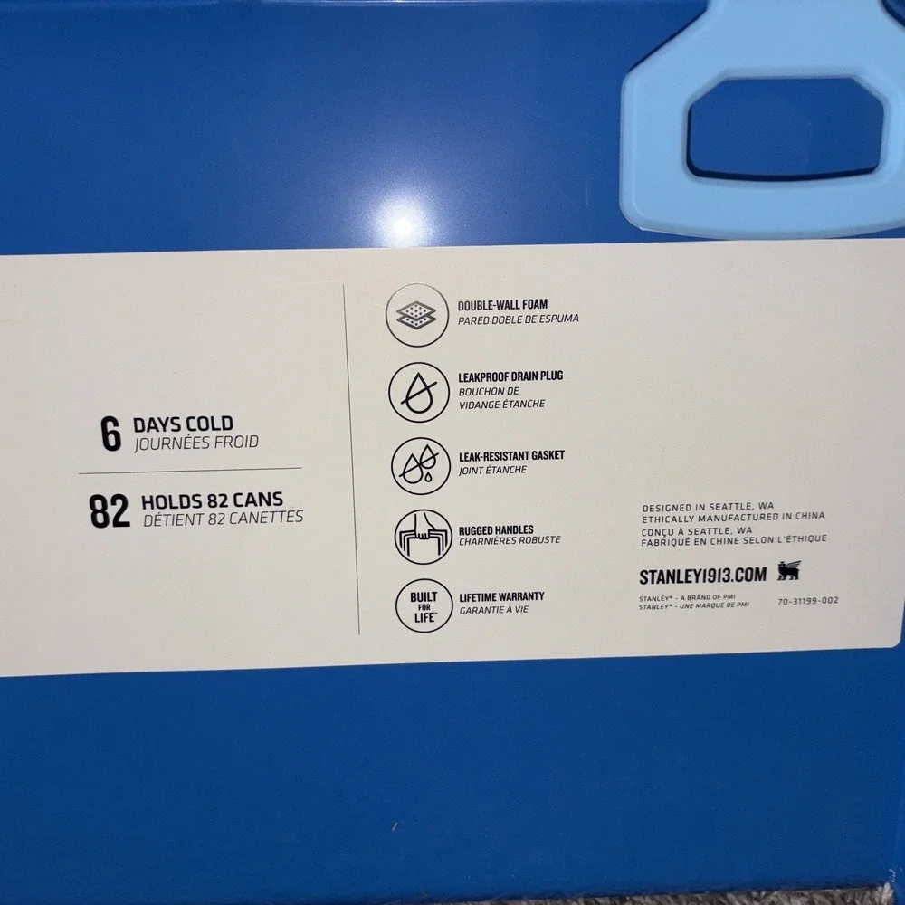 New STANLEY Easy Carry Outdoor Cooler 50 Qt 47 L with Bungee System - Genuine - Picture 4 of 16